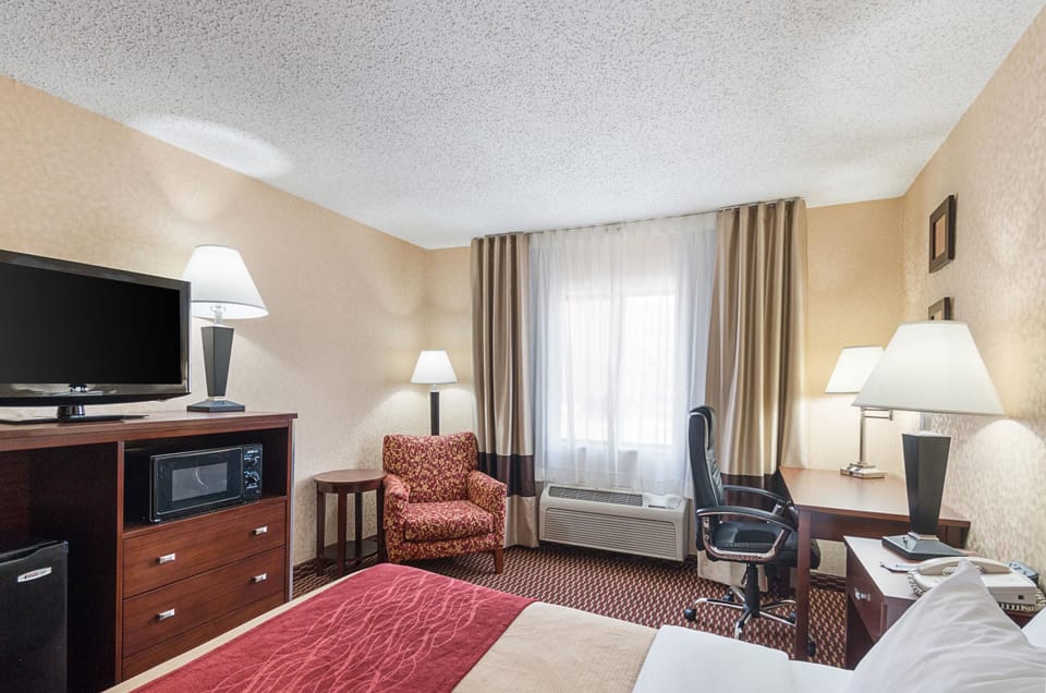 Standard Room, 1 King Bed, Non Smoking | Premium bedding, in-room safe, desk, iron/ironing board