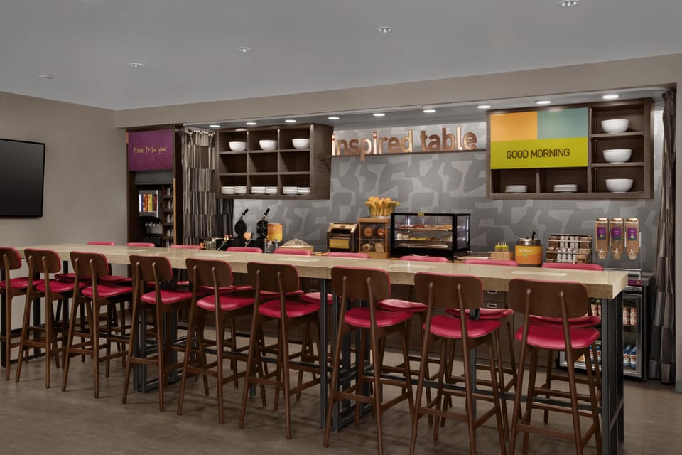 Free daily buffet breakfast