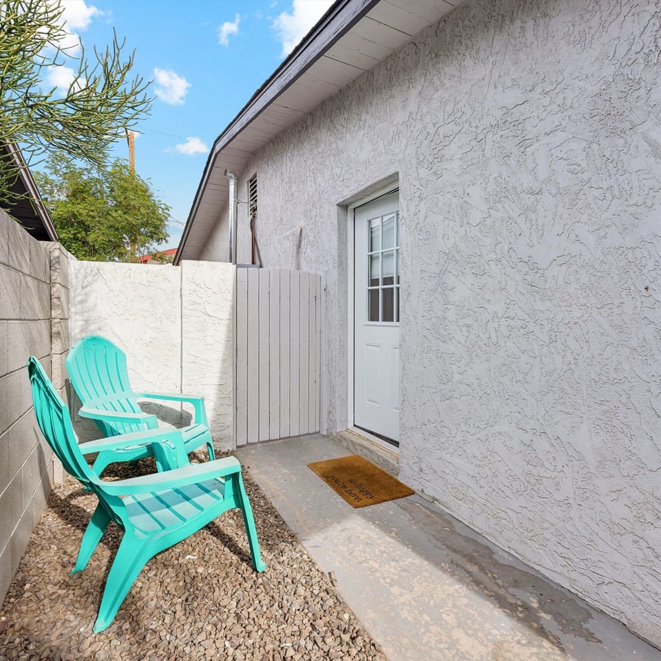Small outdoor patio for a bit of fresh air