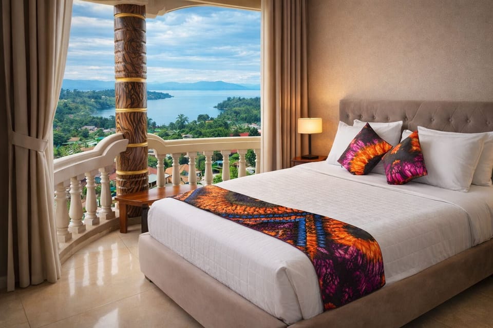 Deluxe Double Room, Balcony, Lake View | Desk, iron/ironing board, WiFi (free)