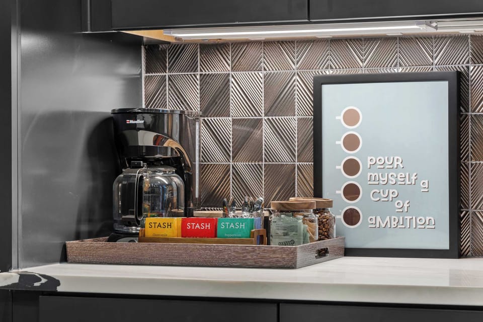 Stocked Coffee + Tea Station