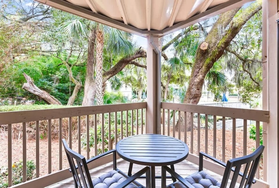 Private Balcony with Views of Community Pool