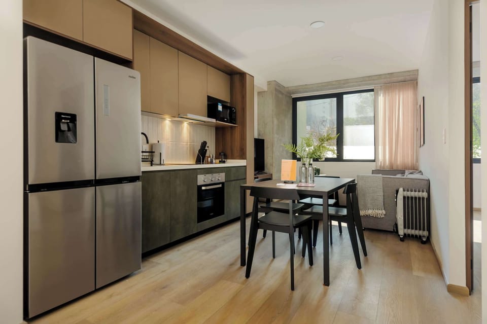 Sleek modern kitchen.
