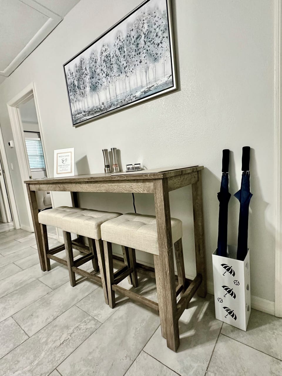 Dining table in the kitchen