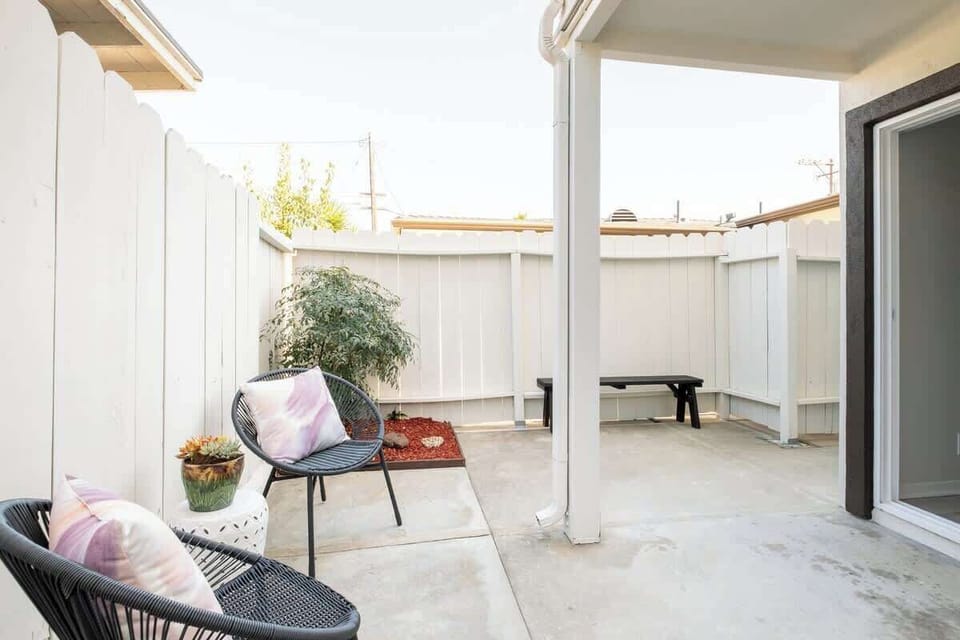 Soak up the sun or sit in the shade under the patio 