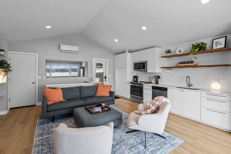 Cozy central conversation space
