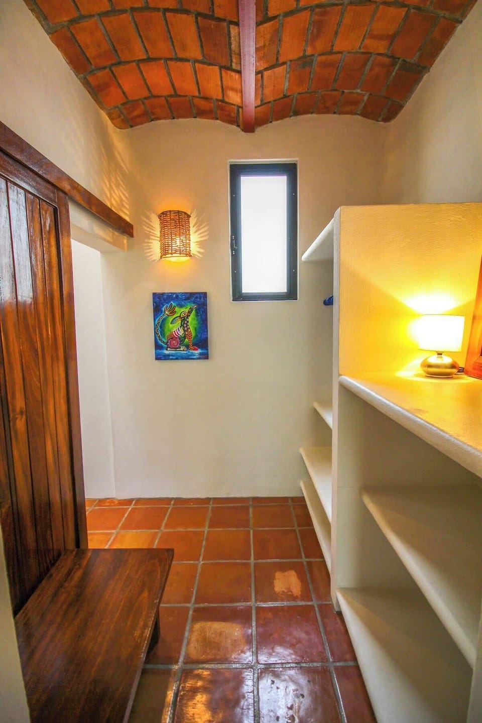 Walkthrough closet with safe