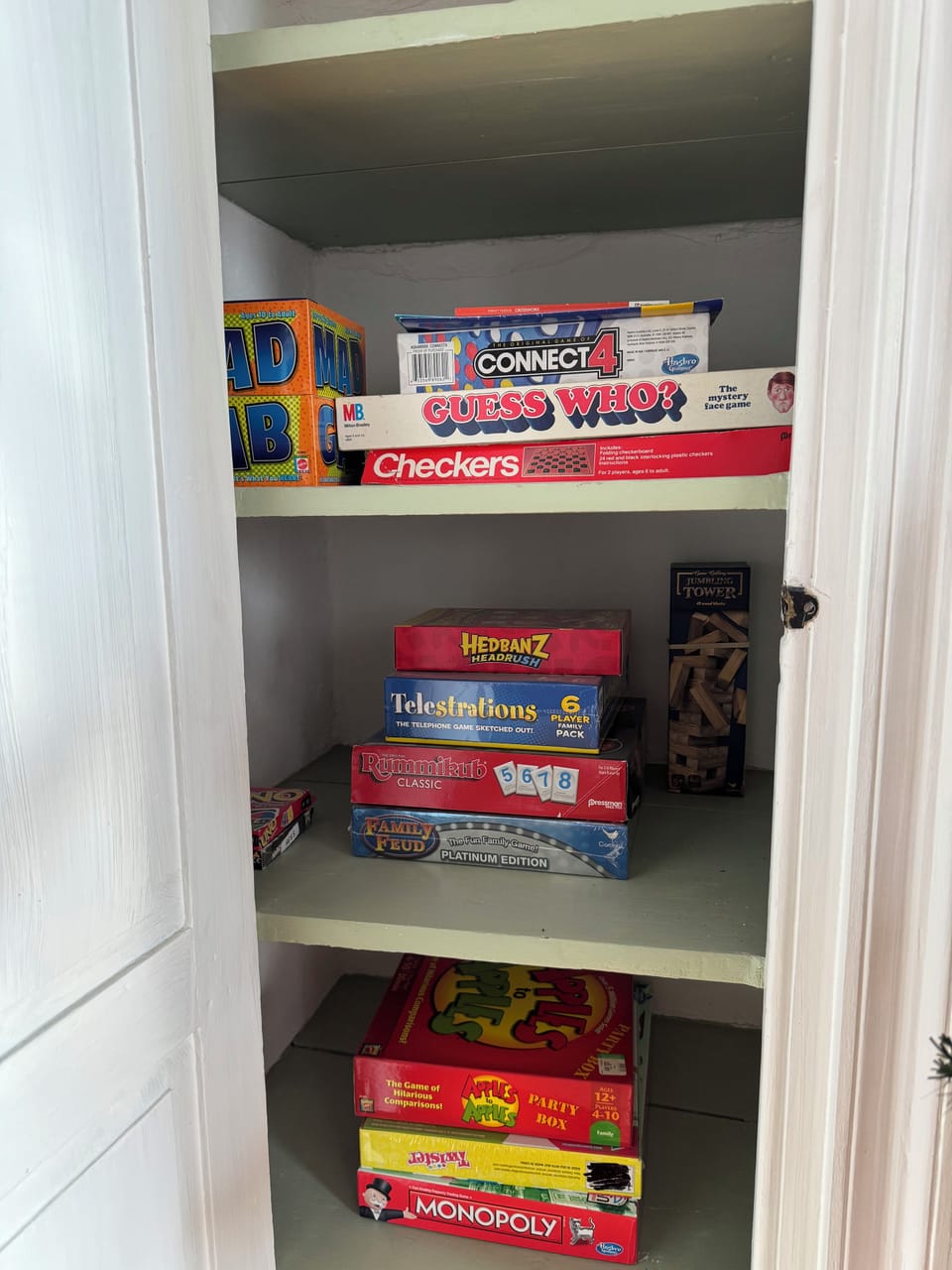 Plenty of games for entertainment!