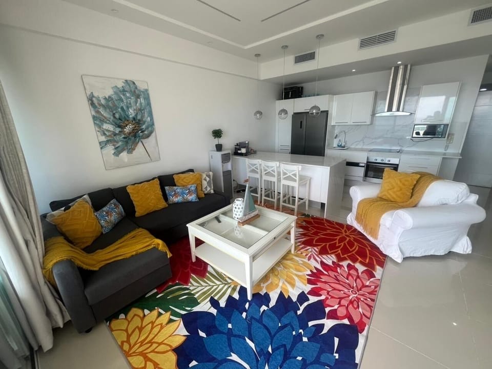 Beautiful opening concept living room