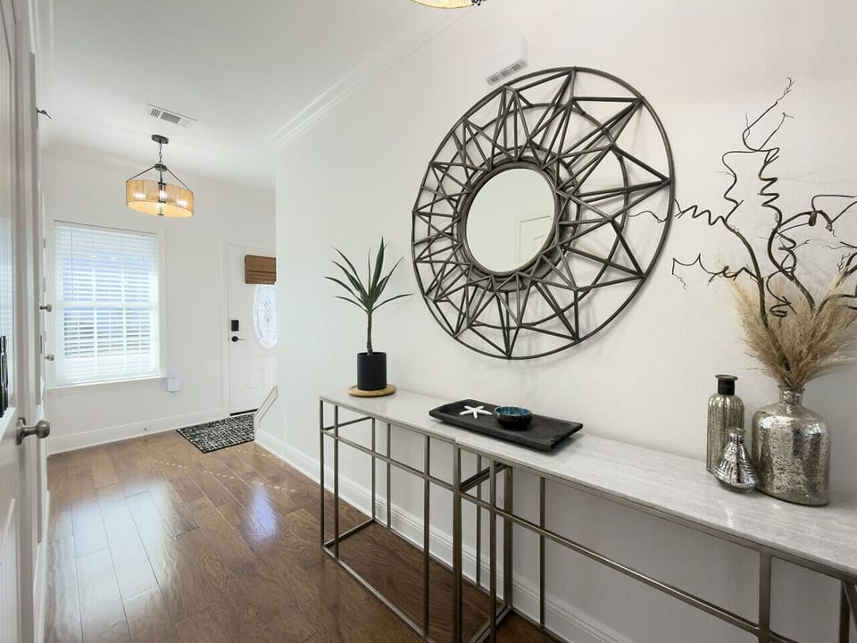 Welcoming entryway that sets the tone for your stay