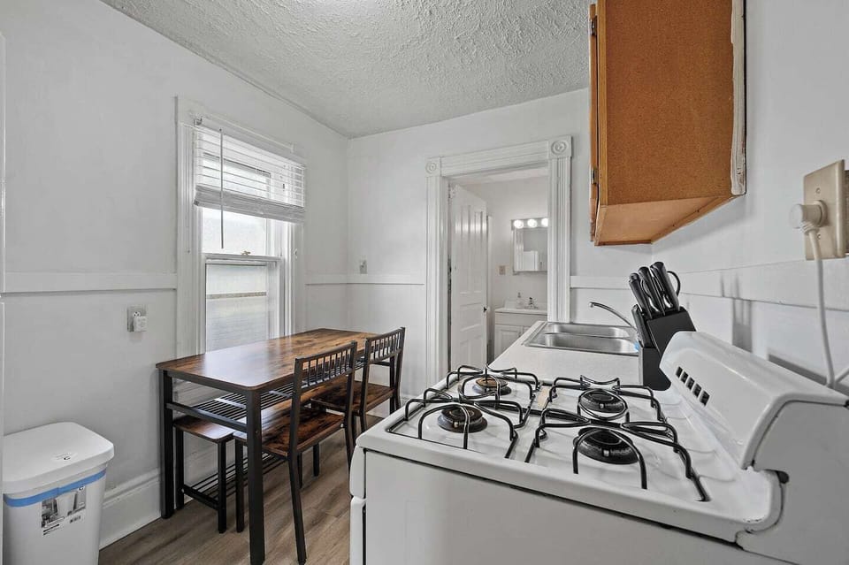 Sunlit nook perfect for casual meals.