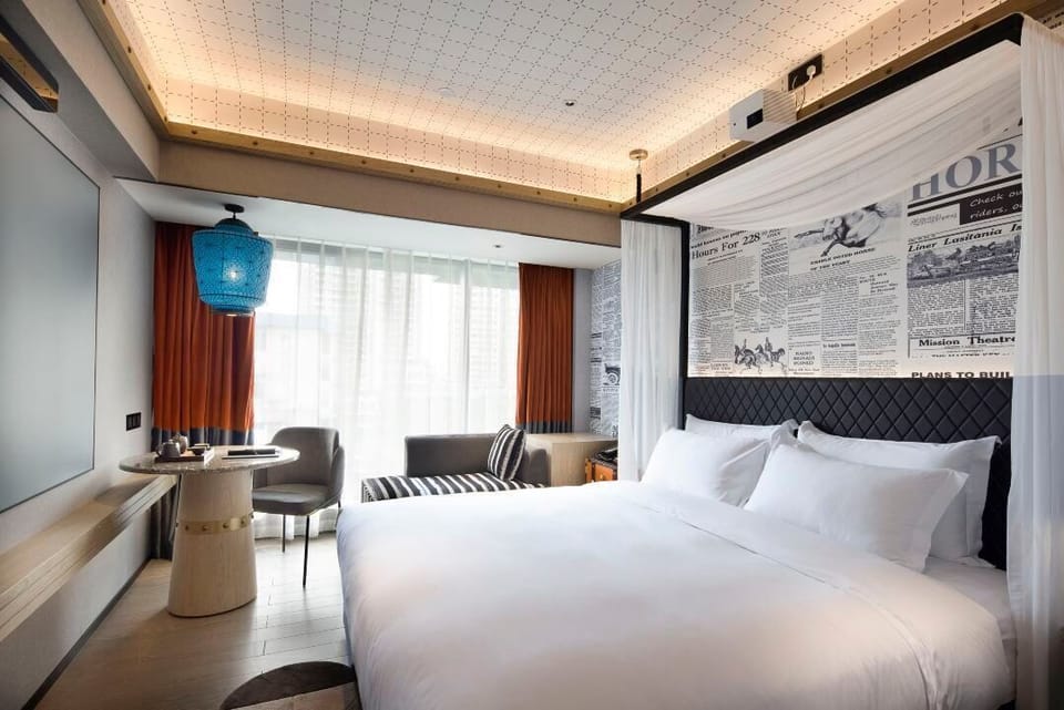 Standard Double Room, City View | In-room safe, desk, laptop workspace, blackout drapes
