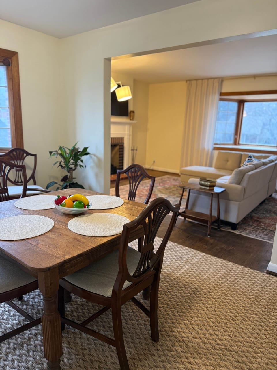 Sunny dining area