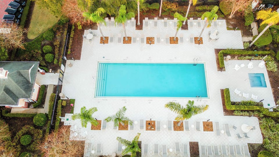 Enjoy a refreshing escape at Reunion Resort’s community pool.