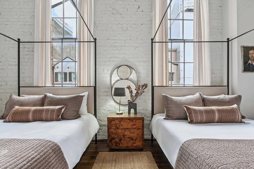 Bedroom 2 | Two Full Beds | Ensuite Bathroom | Private Bedroom