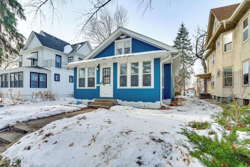 Minneapolis Vacation Rental | 3BR | 1BA | Stairs Required | 1,550 Sq Ft
