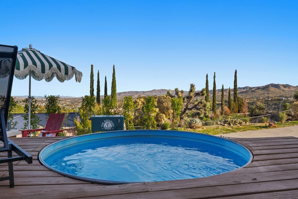 Cow Boy pool with a view