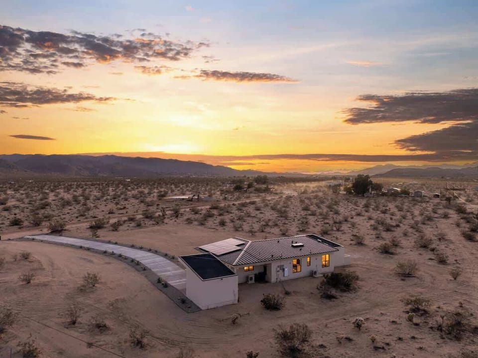 Miles of open desert