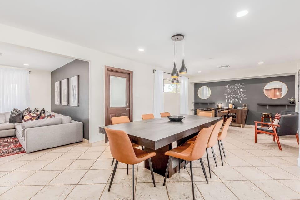 Open dining area connected to the living room