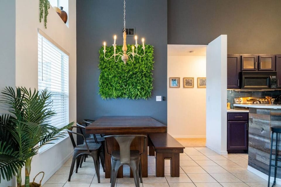 Open-plan dining area.