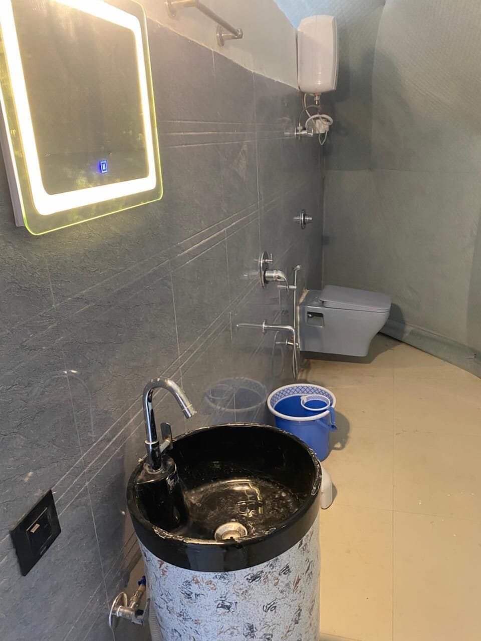 Soap, shampoo, toilet paper