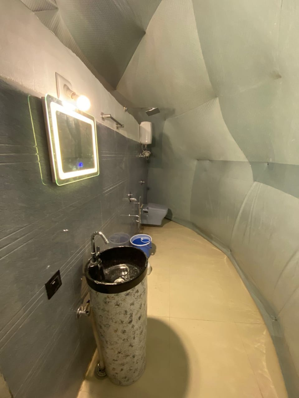 Soap, shampoo, toilet paper