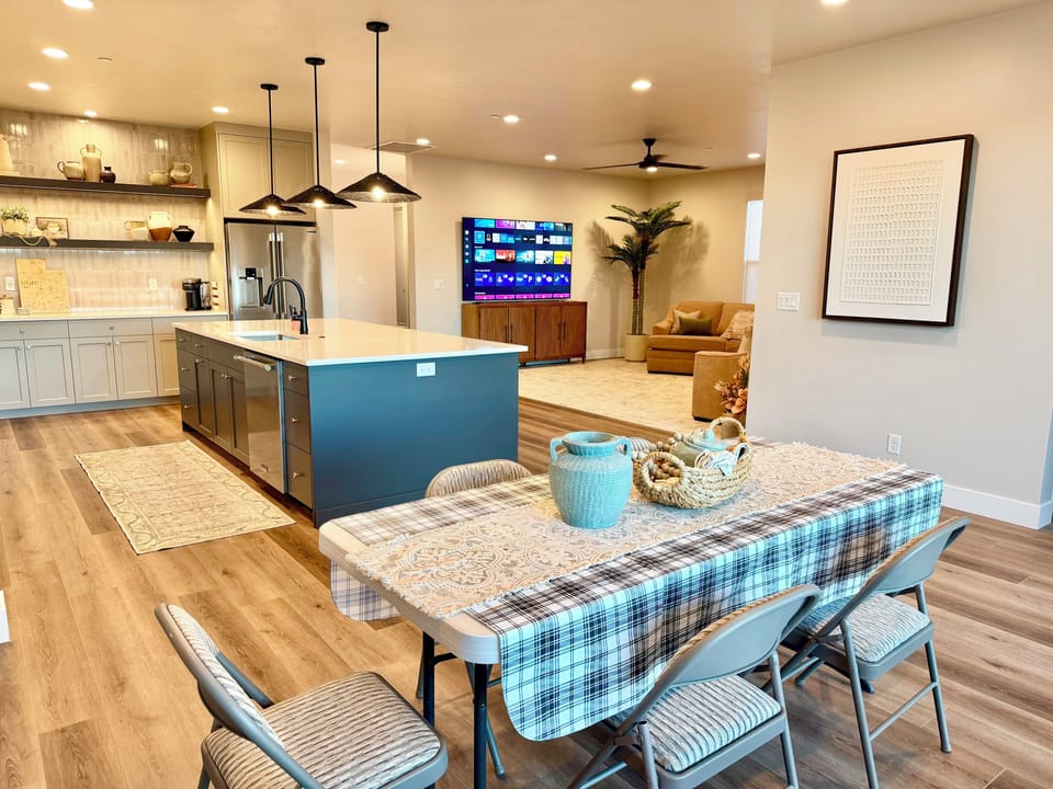 Don't worry! New table incoming March 20th to seat 12. Outside also seats 12.