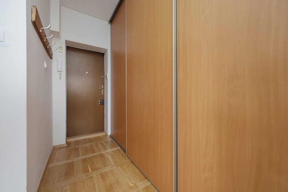 Built-in storage space makes it easy to organize belongings and keep the apartment tidy.