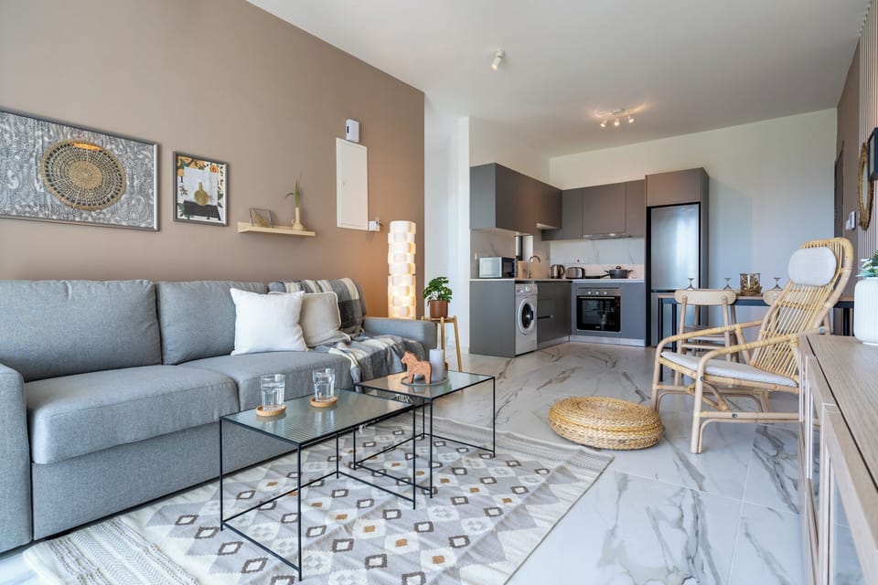 Apartment, 1 Double Bed with Sofa bed, Kitchen, City View | Living room | Smart TV, Netflix, streaming services