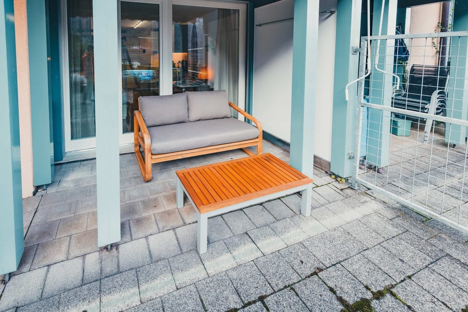 Aussenbereich auf eigener Terrasse (Winter)