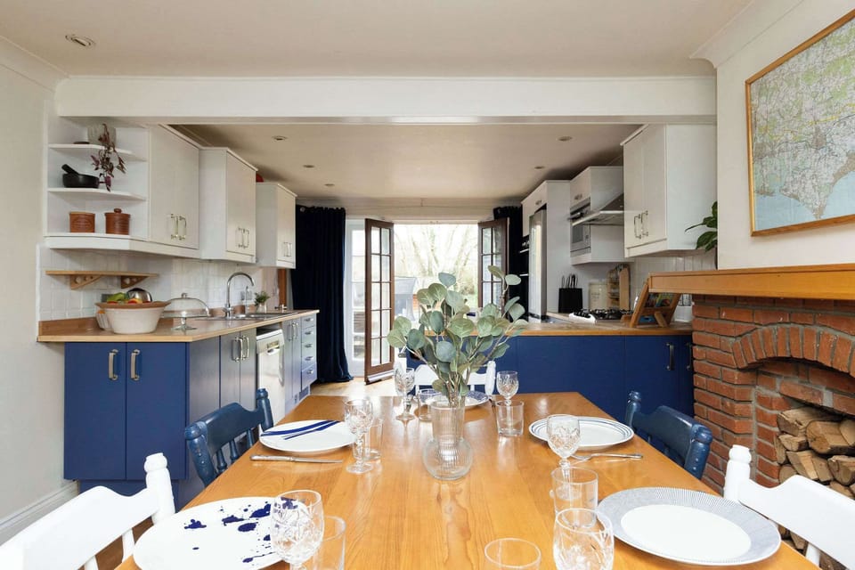 Bright kitchen diner designed for relaxed meals together