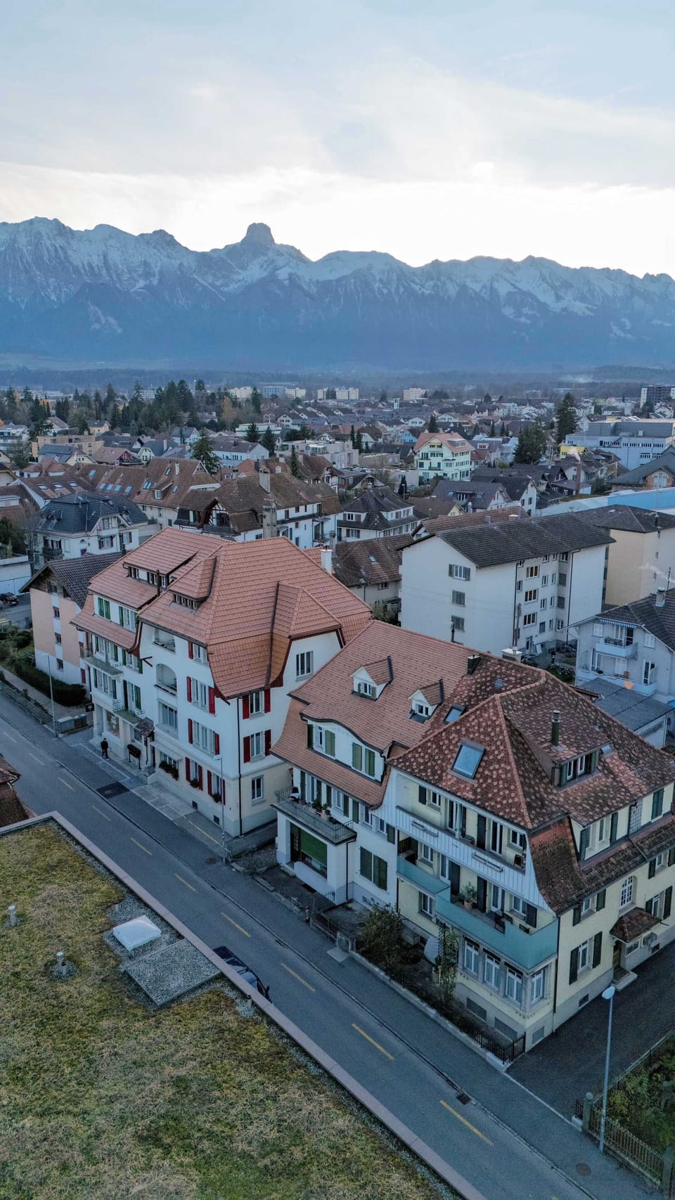 Exterior of the apartment building in the heart of Thun