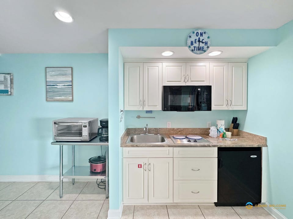 Cook up memories in the cozy kitchenette