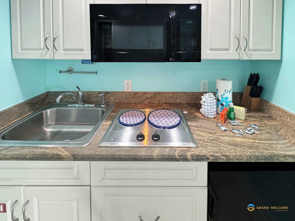 Cook up memories in the cozy kitchenette