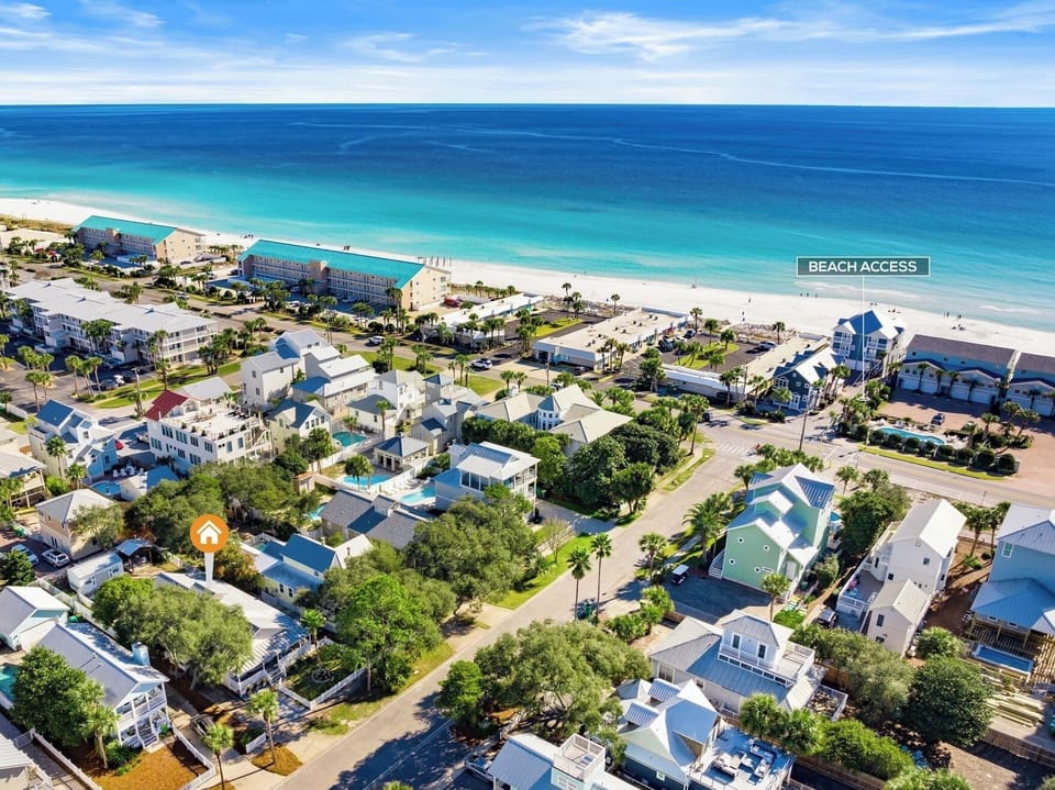 Just a short 2 minute walk to the beach