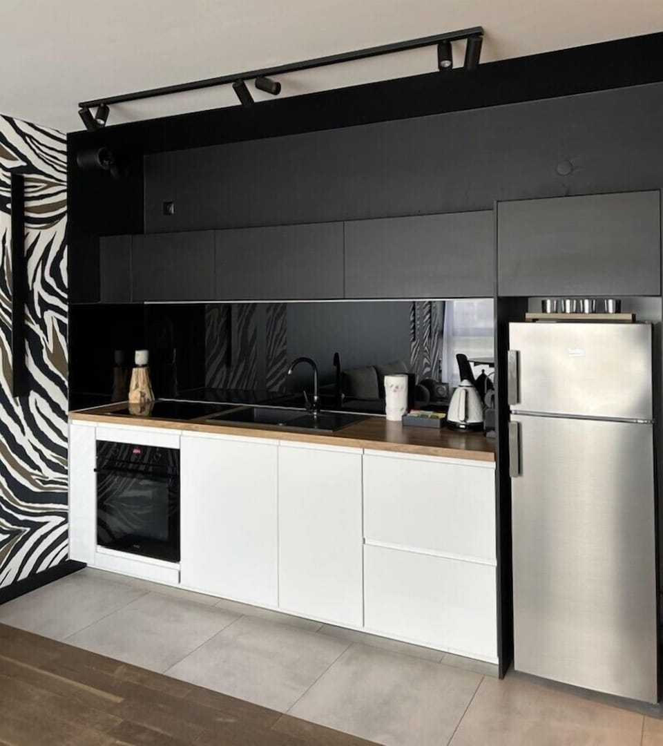 Superior Apartment, Balcony, River View | Private kitchenette | Fridge, stovetop, dishwasher, coffee/tea maker