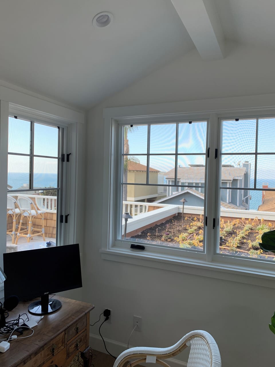 Desk with an ocean view.