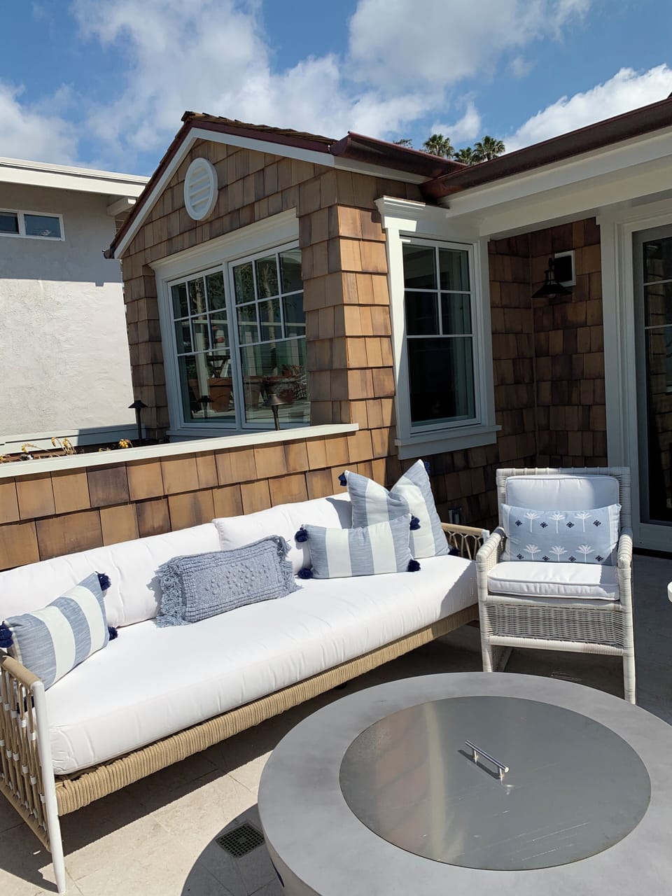 Comfortable outdoor sitting area