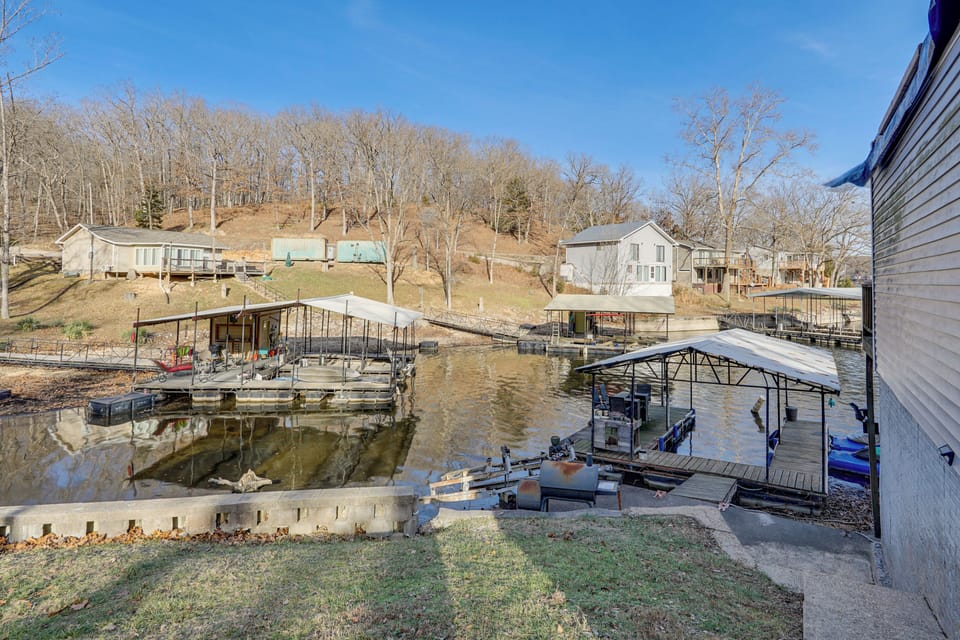 House Exterior | Boat Dock w/ Dining Area