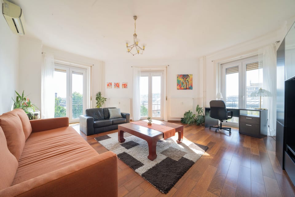 Apartment, 3 Bedrooms | Living area | Flat-screen TV