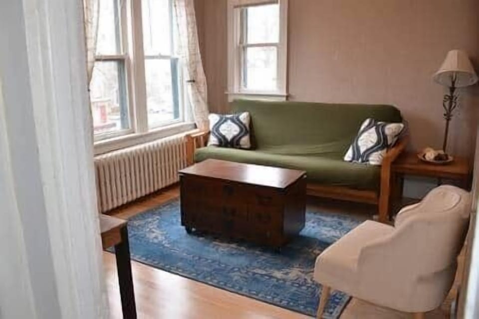 Living room with full futon Couch
