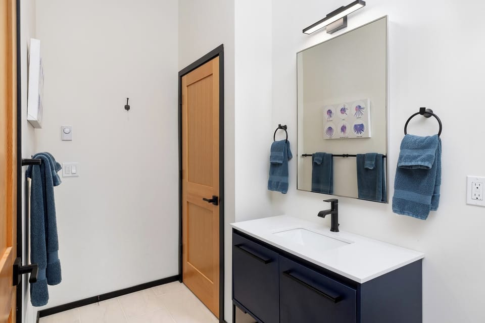 One bathroom