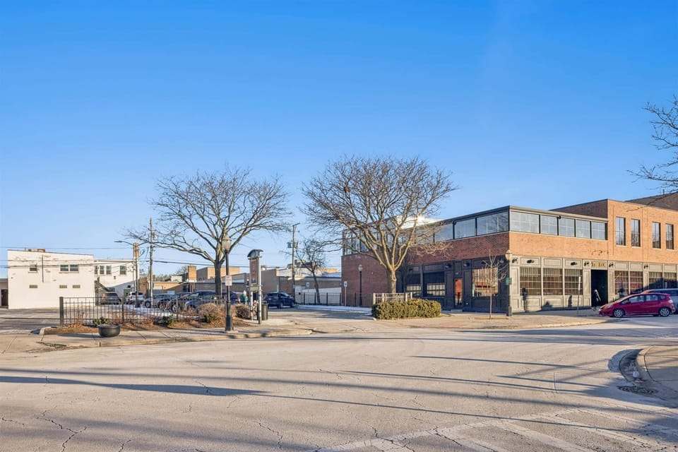 View of the Building from Harris Ave 