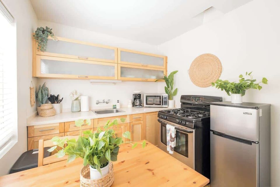 Cook up all your family favorites in the bright, open kitchen 