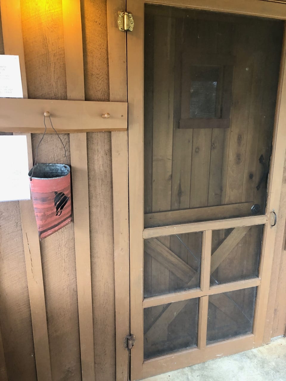 Check In Entrance, Key Located Metal Basket On Left