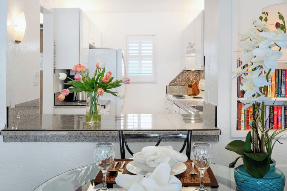 Well-stocked kitchen.