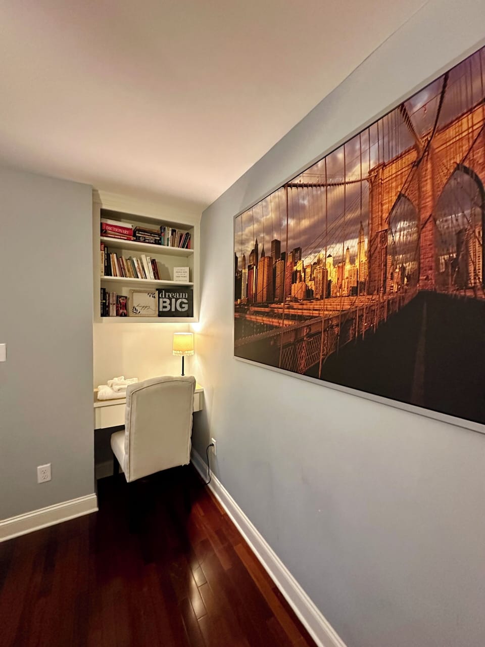 Desk in bedroom 2, upstairs