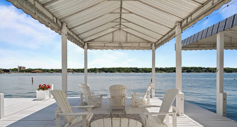 Spacious pier  Slip available for watercraft you bring or we can arrange watercraft rental.