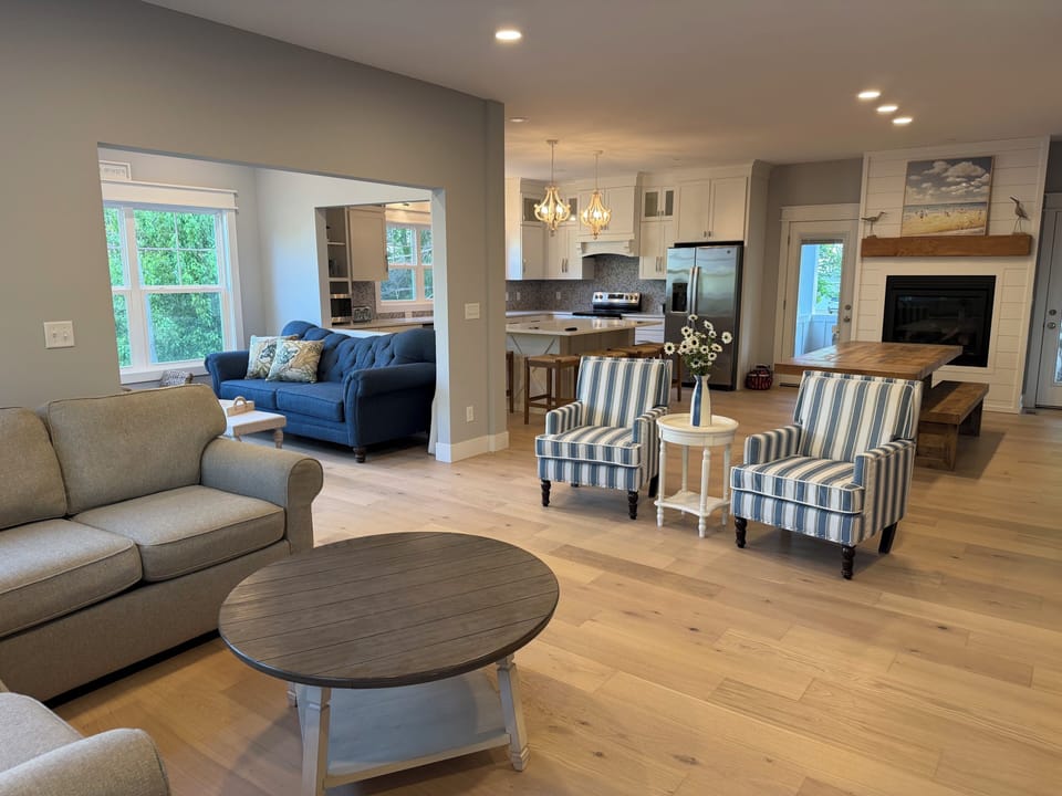 Main floor open living areas