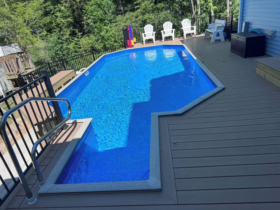 Private Heated pool, 4 feet deep, open around May 1 to around October 15